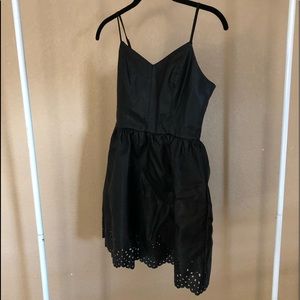 Leather skater dress